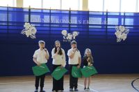 Uczniowie podczas występu