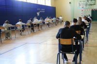 Uczniowie podczas konkursu