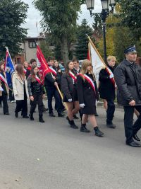 Poczet sztandarowy ze szkoły