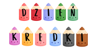 dzień kredki napis