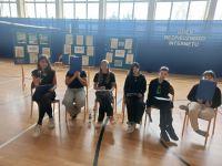 Uczniowie podczas występu