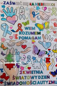Plakat wykonany przez dzieci